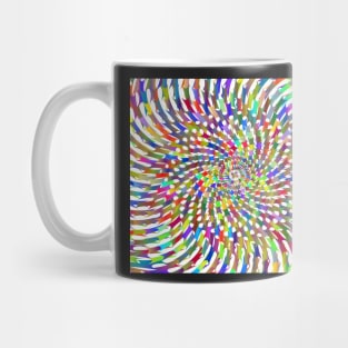 Vibrating Optical Illusion Rainbow Spiral Mug